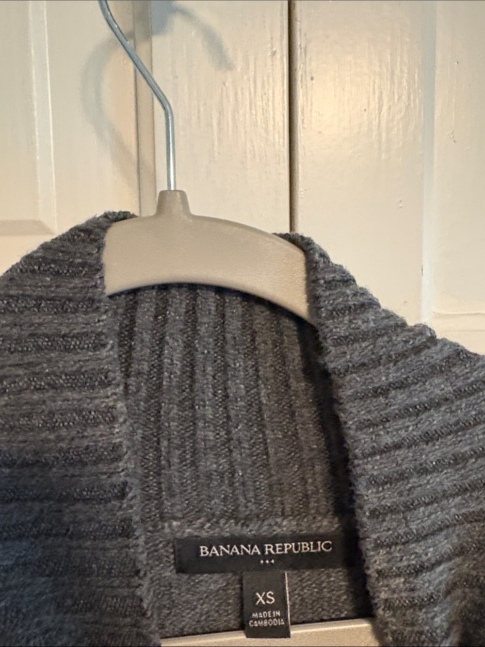 Banana Republic Ribbed Mock Neck Sweater Dress in Charcoal - Picture 2 of 3